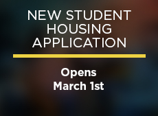 New Student Housing Application Opens March 1st